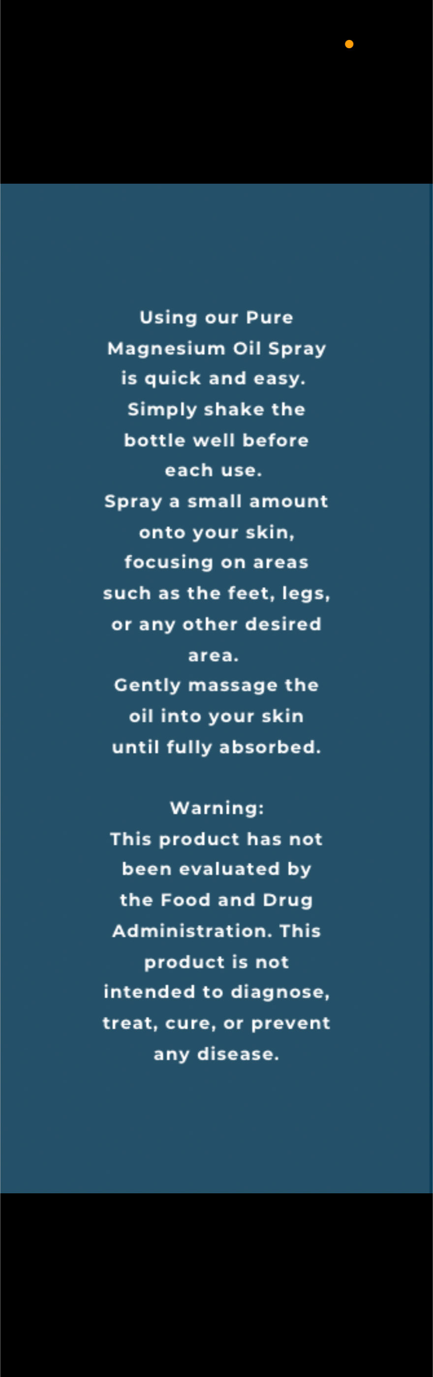 Magnesium Oil Spray