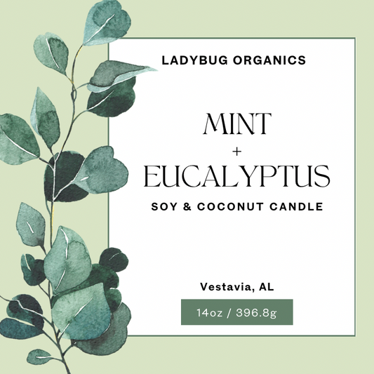 Eucalyptus and Mint Soy and Coconut Candle
