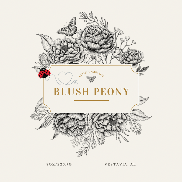 Blush Peony soy and coconut candle