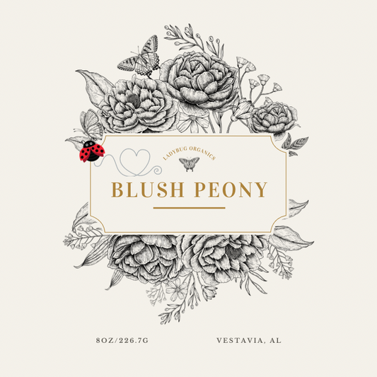 Blush Peony soy and coconut candle