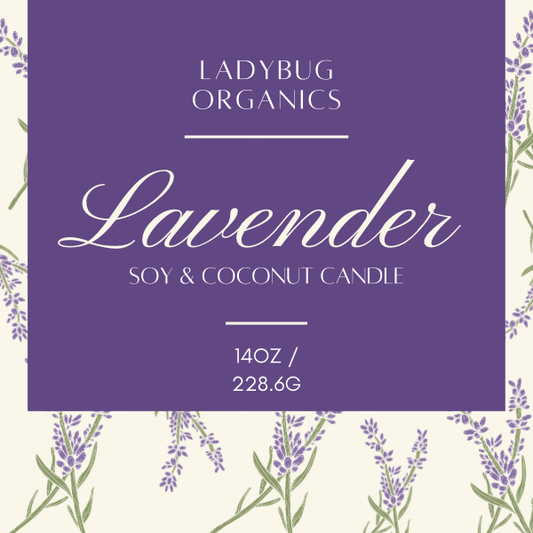 Lavender soy and coconut candle